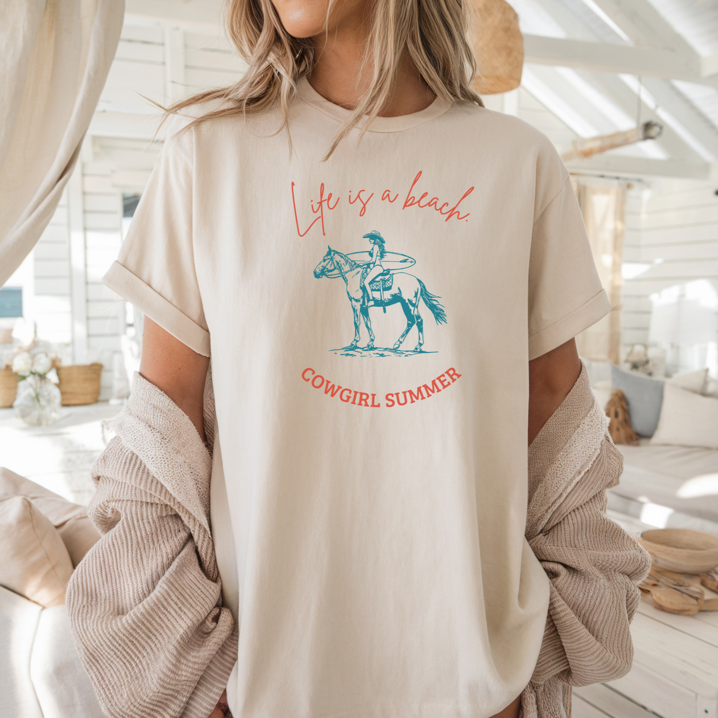 Life is a Beach | T-shirt | Cowgirl Summer