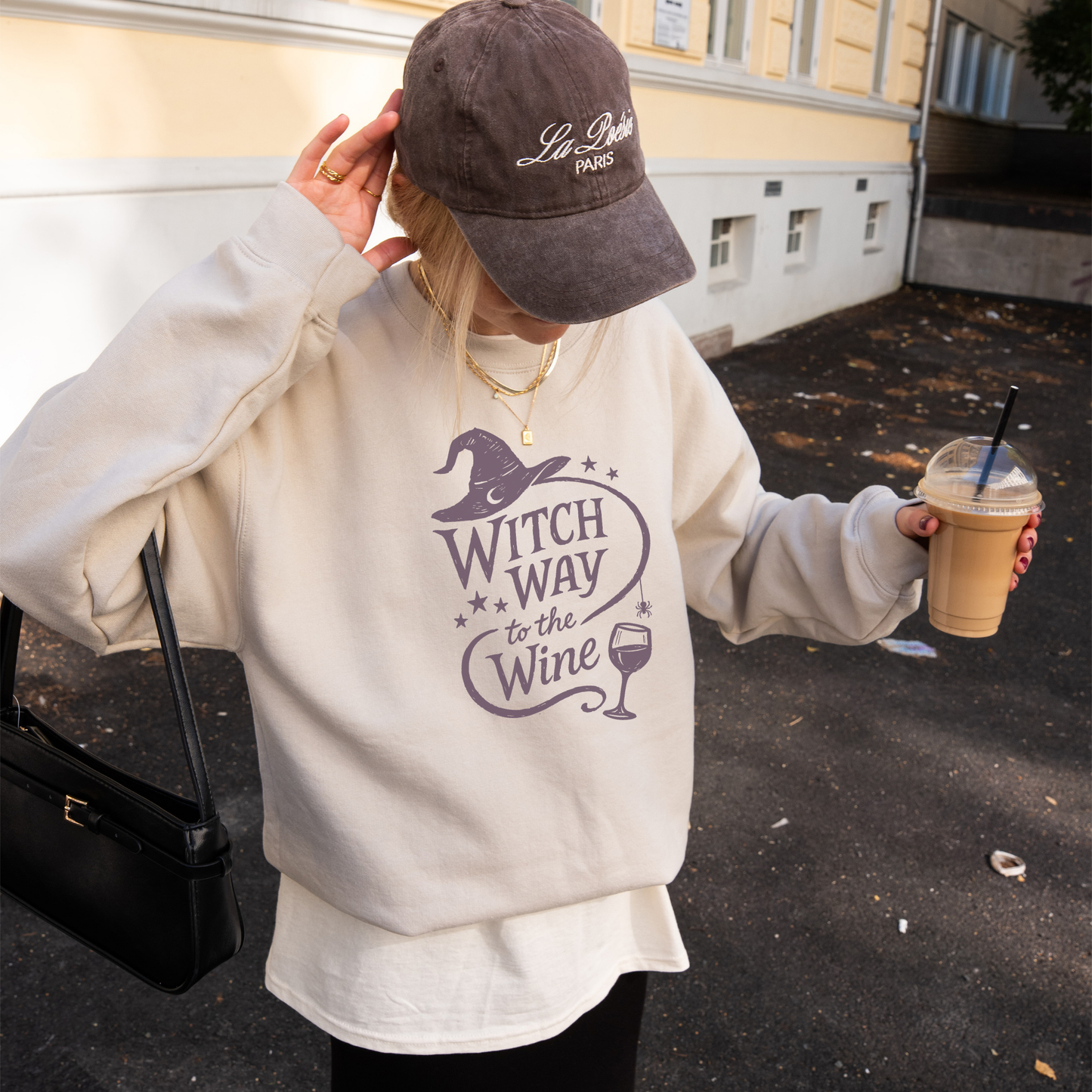 Witch way to the wine? | Halloween | Sweatshirt