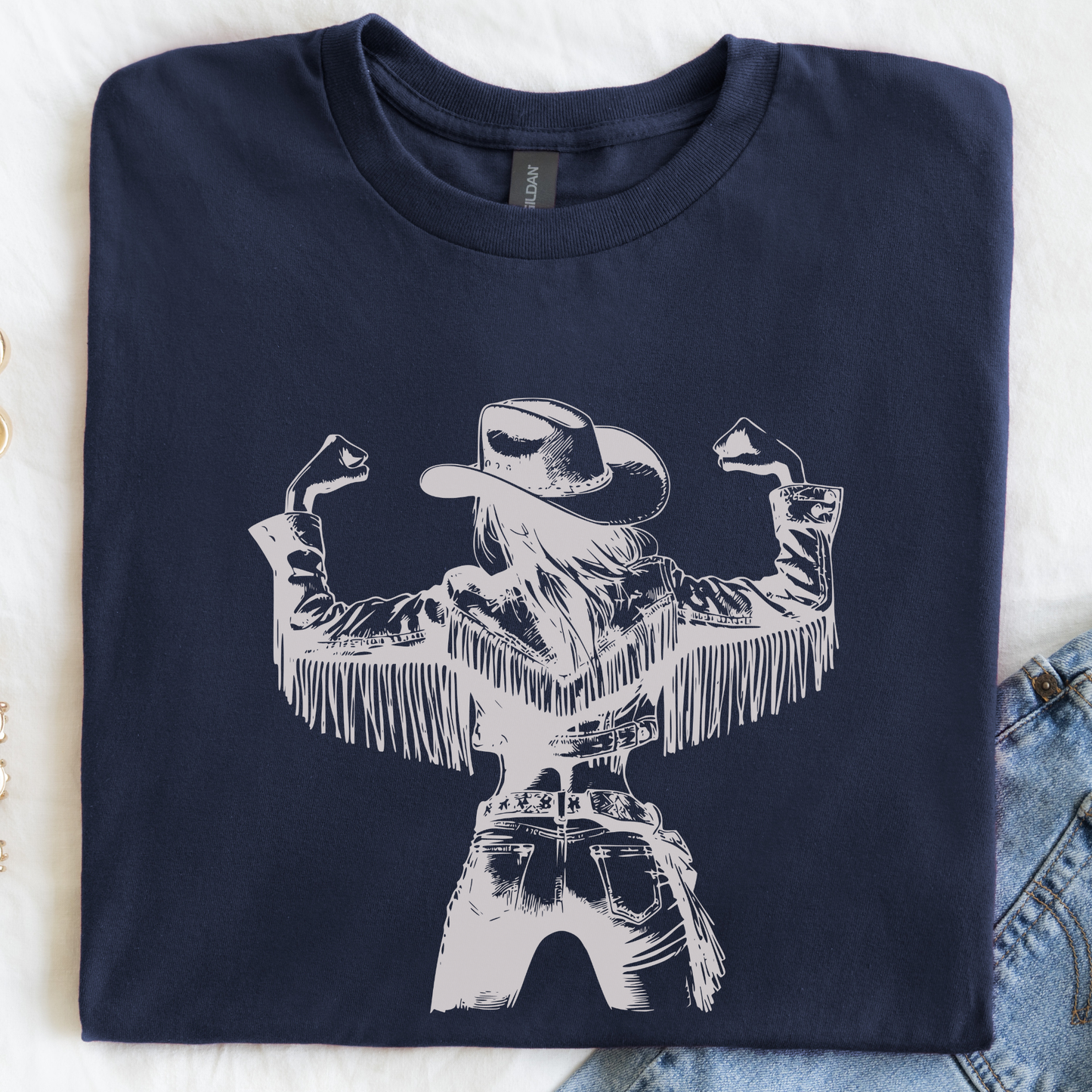 Strong Cowgirl Tee | Vintage Cowgirl | T-shirt