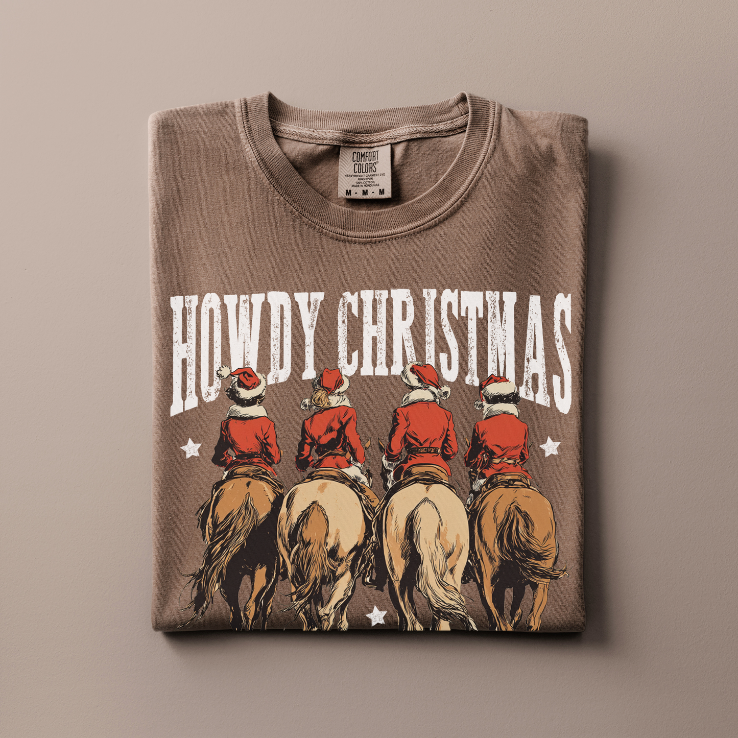 Howdy Christmas | Christmas Cowgirl | T-shirt