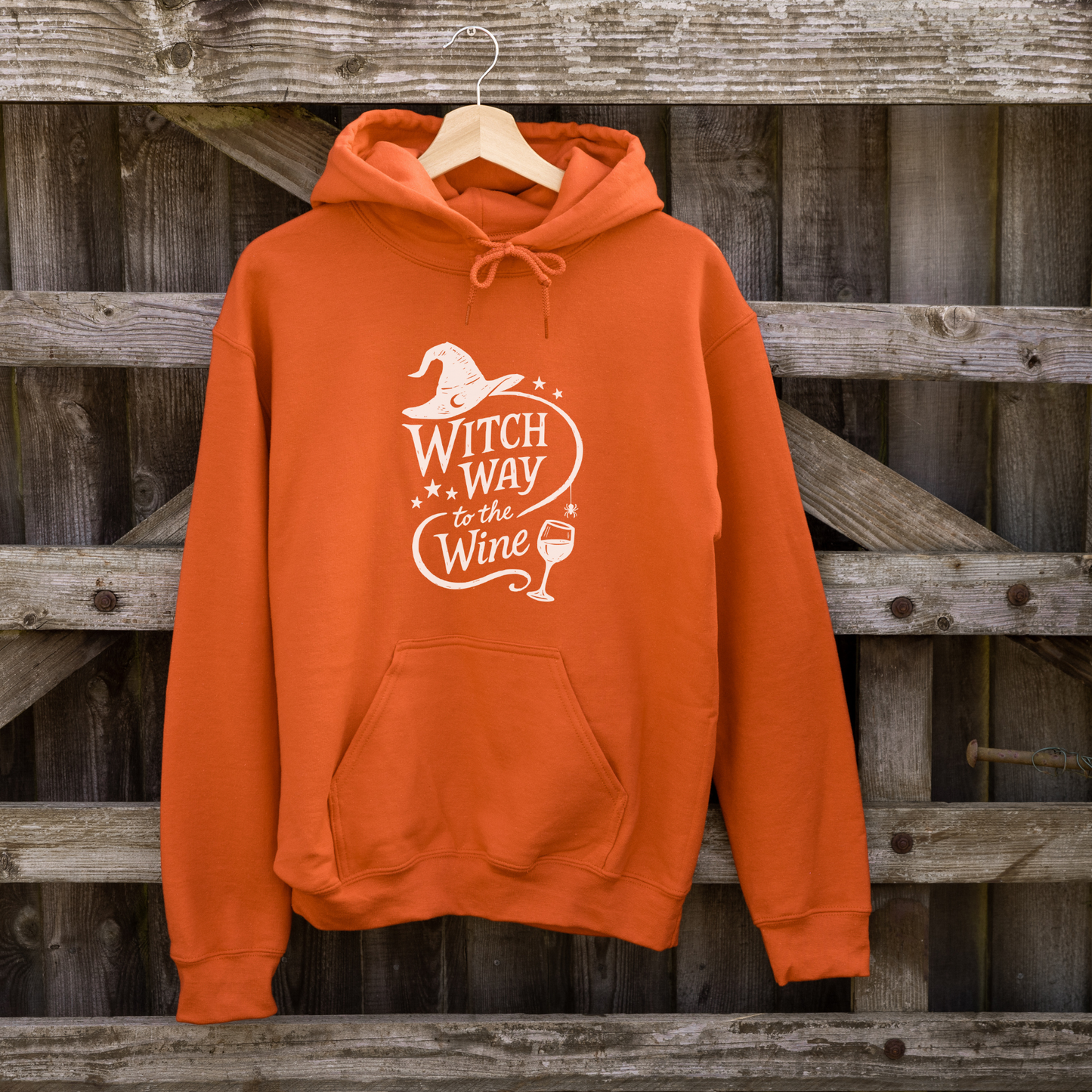 Witch way to the wine? | Halloween | Hoodie