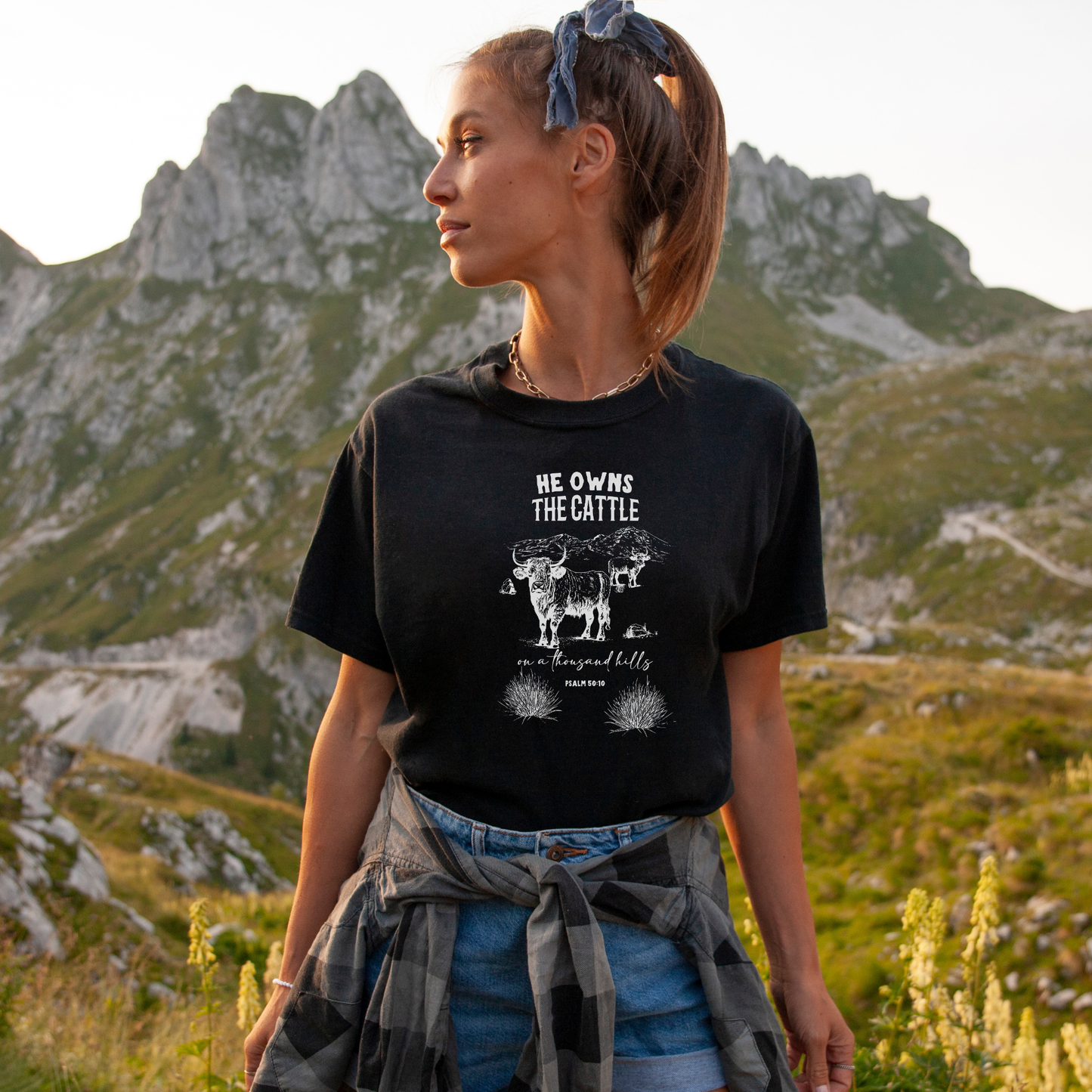 He Owns The Cattle | Local Farmer Support | Unisex T-shirt