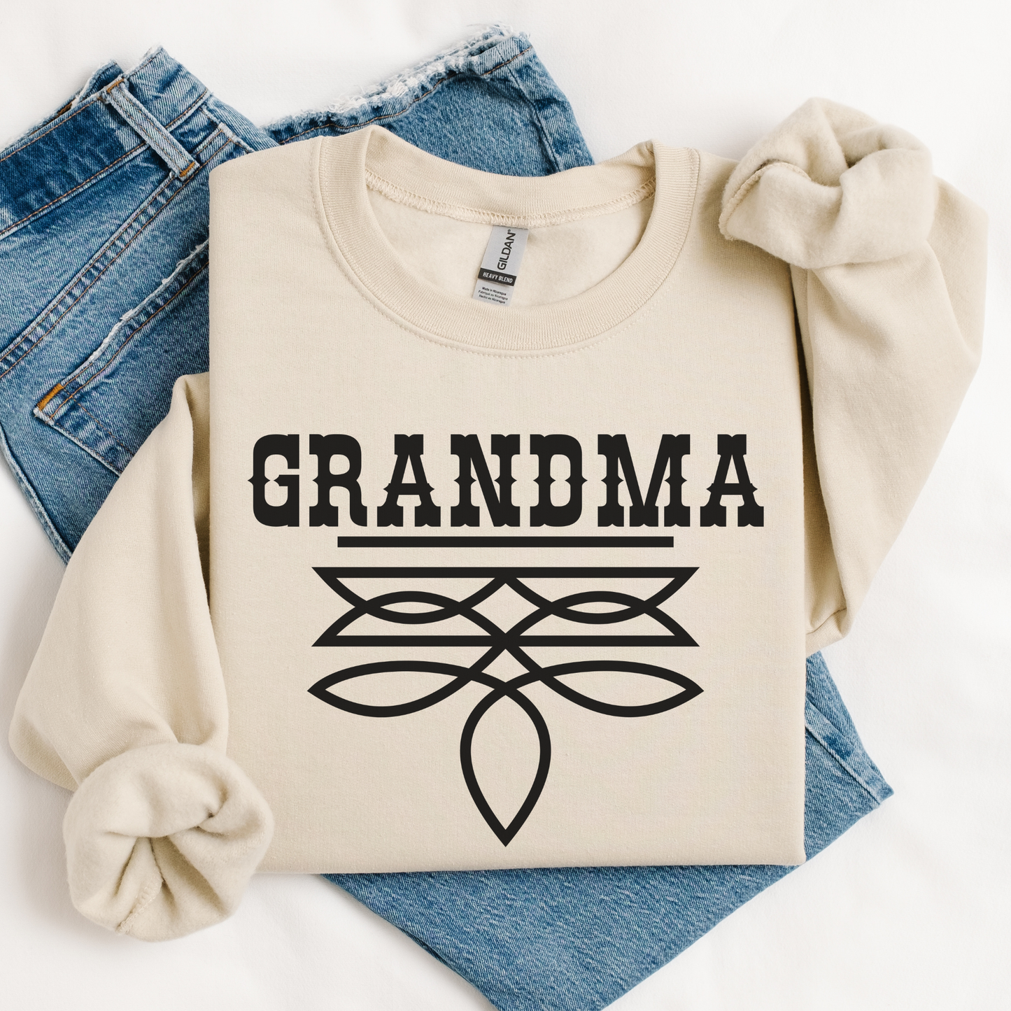 Grandma Sweater | Boot Stitch Text | Sweatshirt