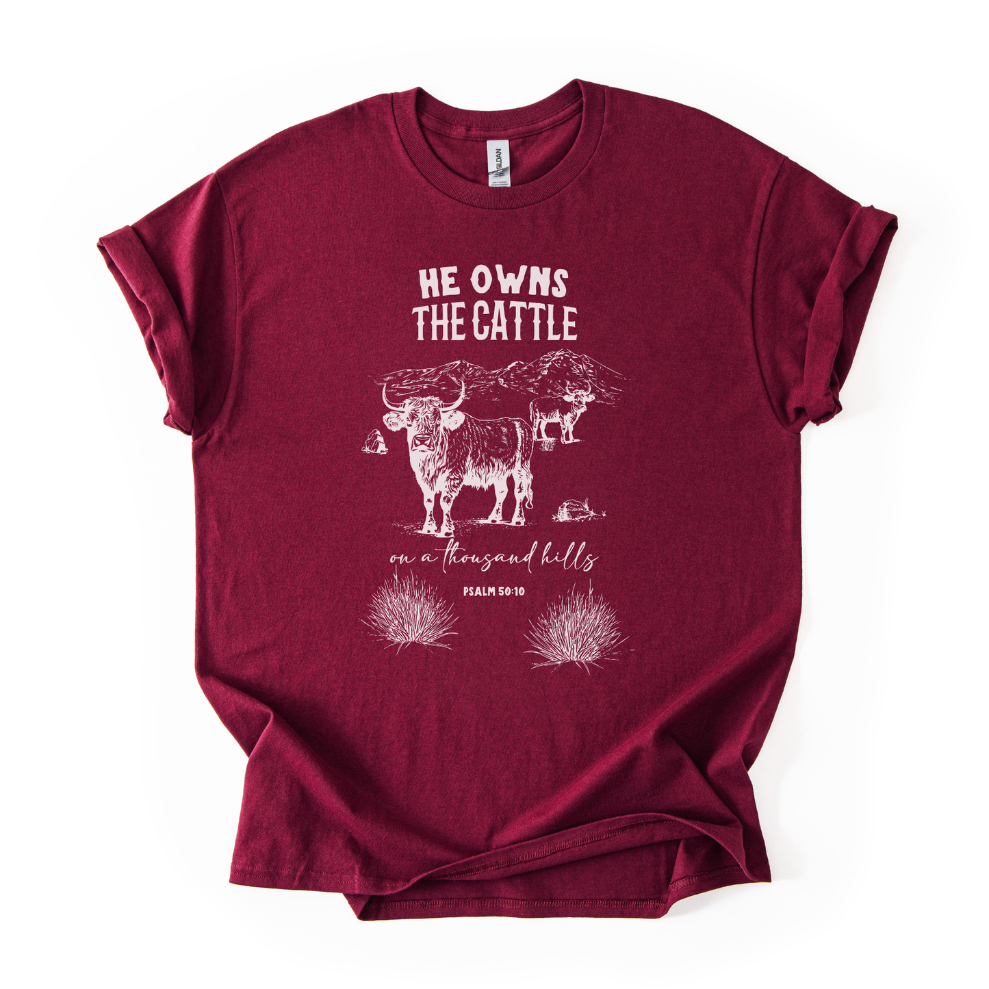 He Owns The Cattle | Local Farmer Support | Unisex T-shirt
