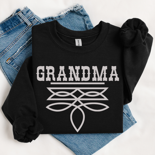 Grandma Sweater | Boot Stitch Text | Sweatshirt