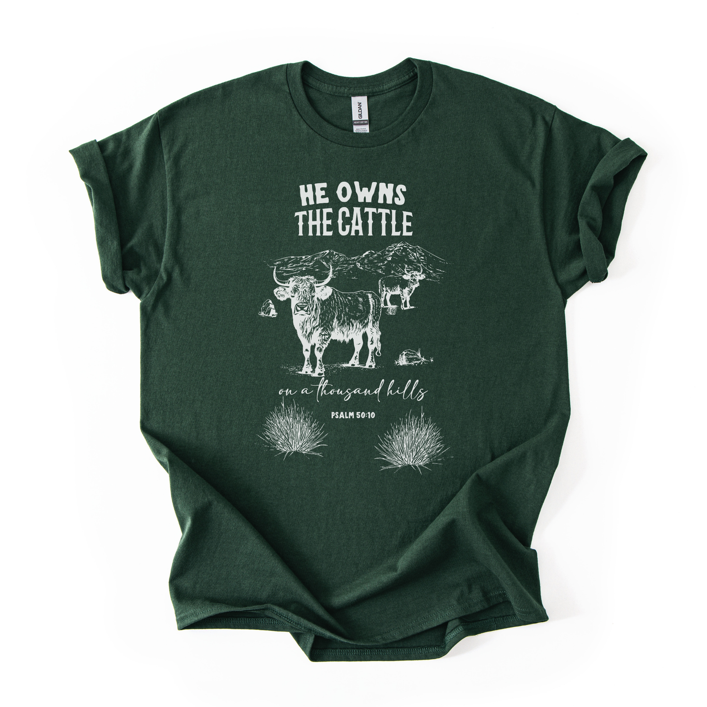 He Owns The Cattle | Local Farmer Support | Unisex T-shirt