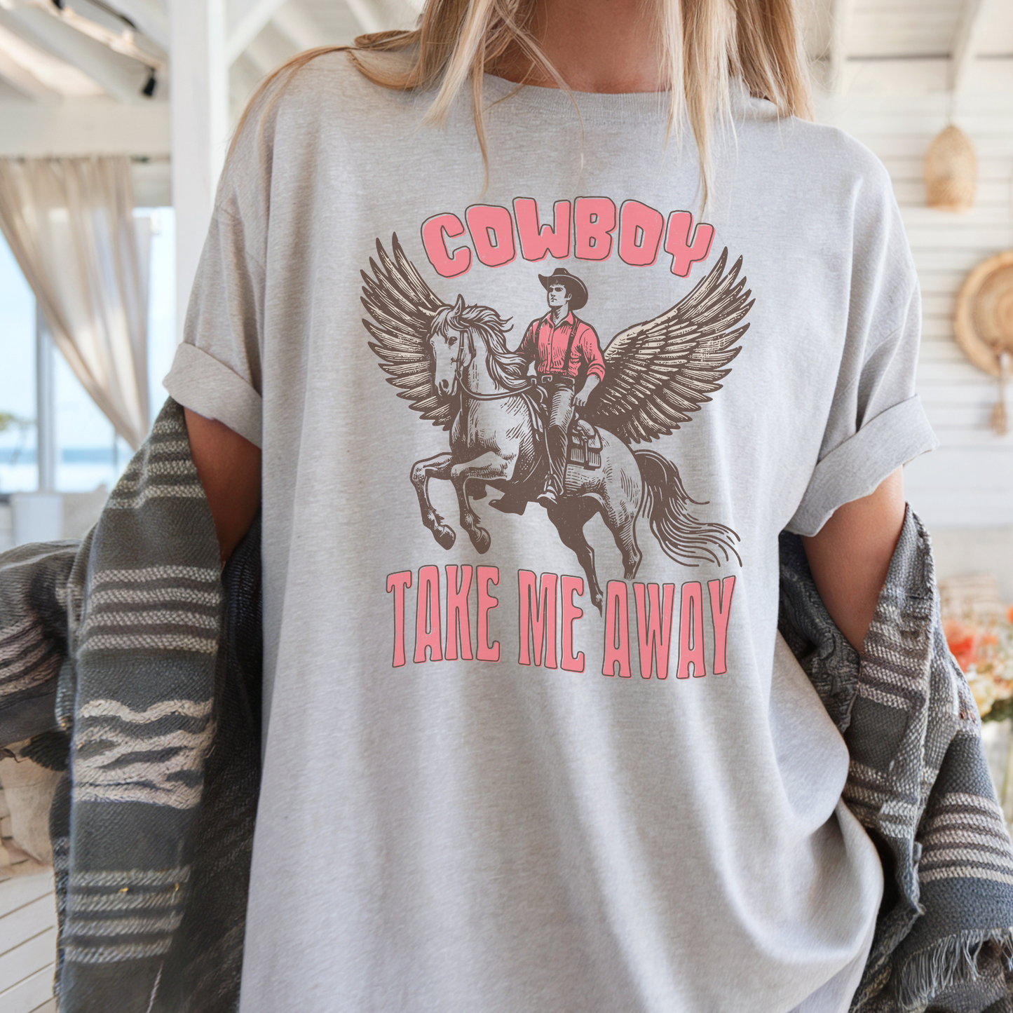 Cowboy, take me away | Vintage Cowgirl | T-shirt