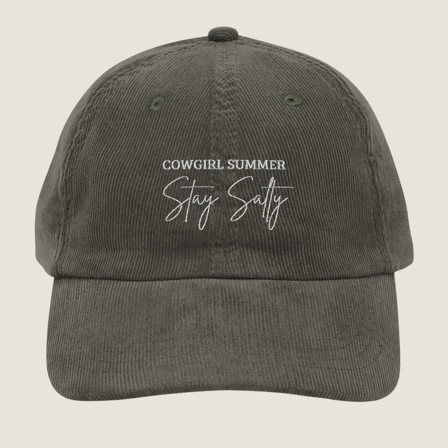 Stay Salty | Vintage Embroidery Cap | Cowgirl Summer