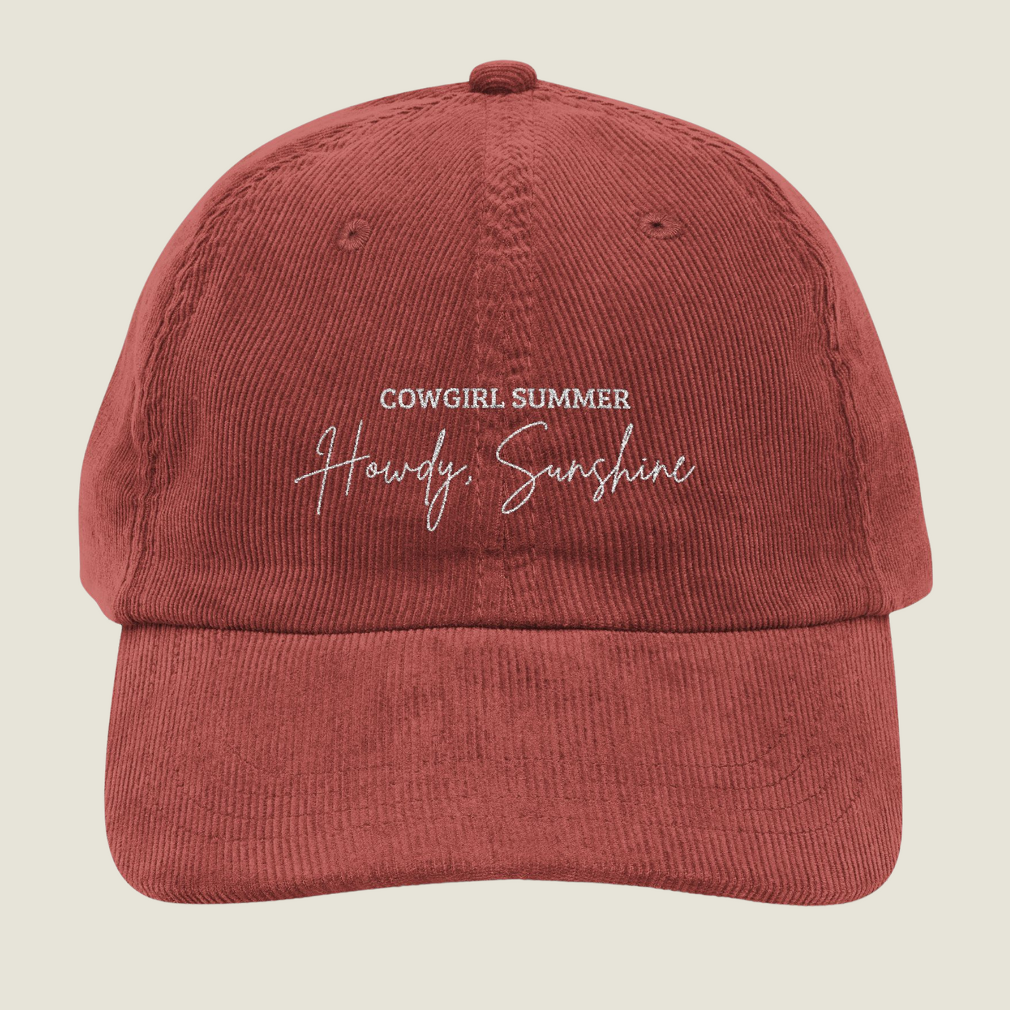 Howdy, Sunshine | Vintage Embroidery Cap | Cowgirl Summer