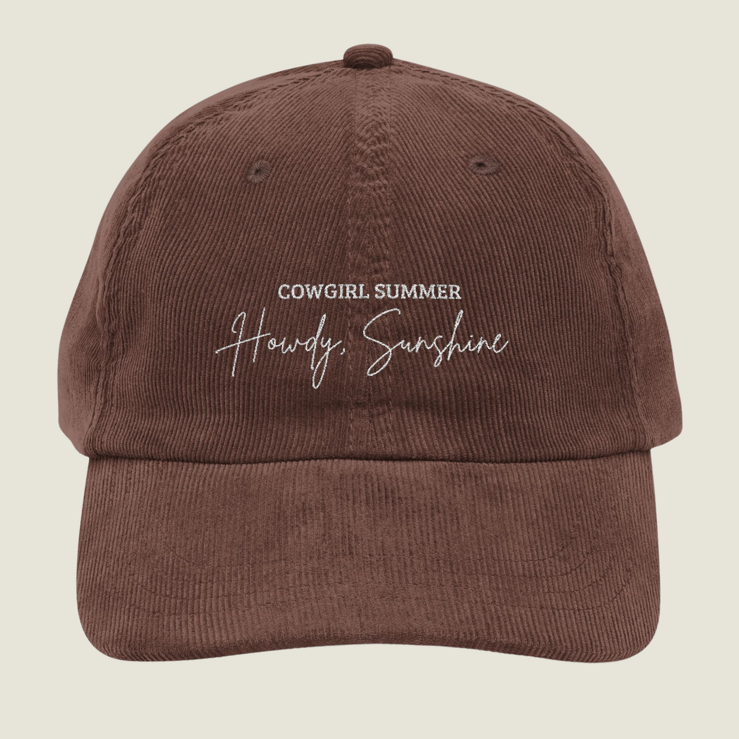 Howdy, Sunshine | Vintage Embroidery Cap | Cowgirl Summer
