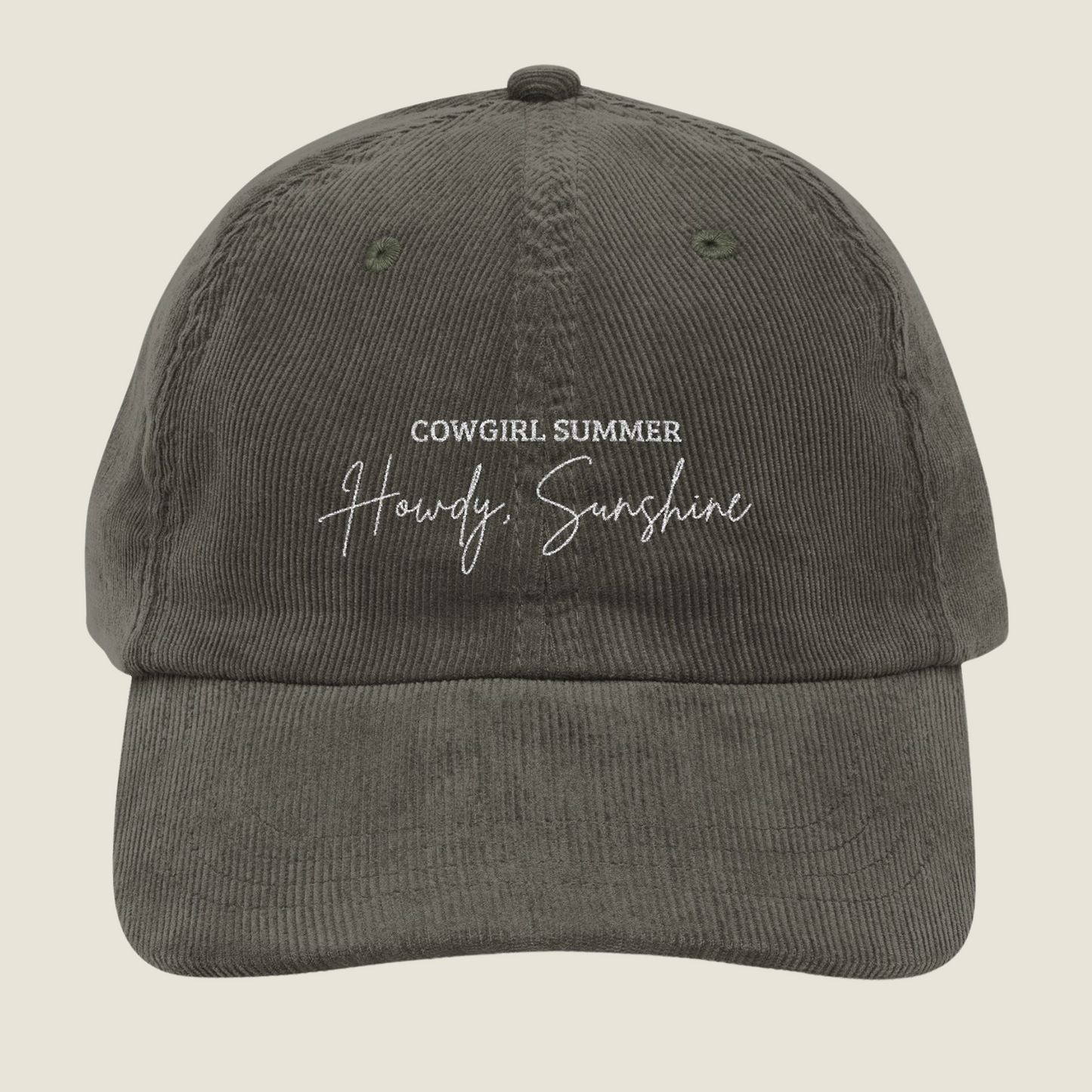 Howdy, Sunshine | Vintage Embroidery Cap | Cowgirl Summer