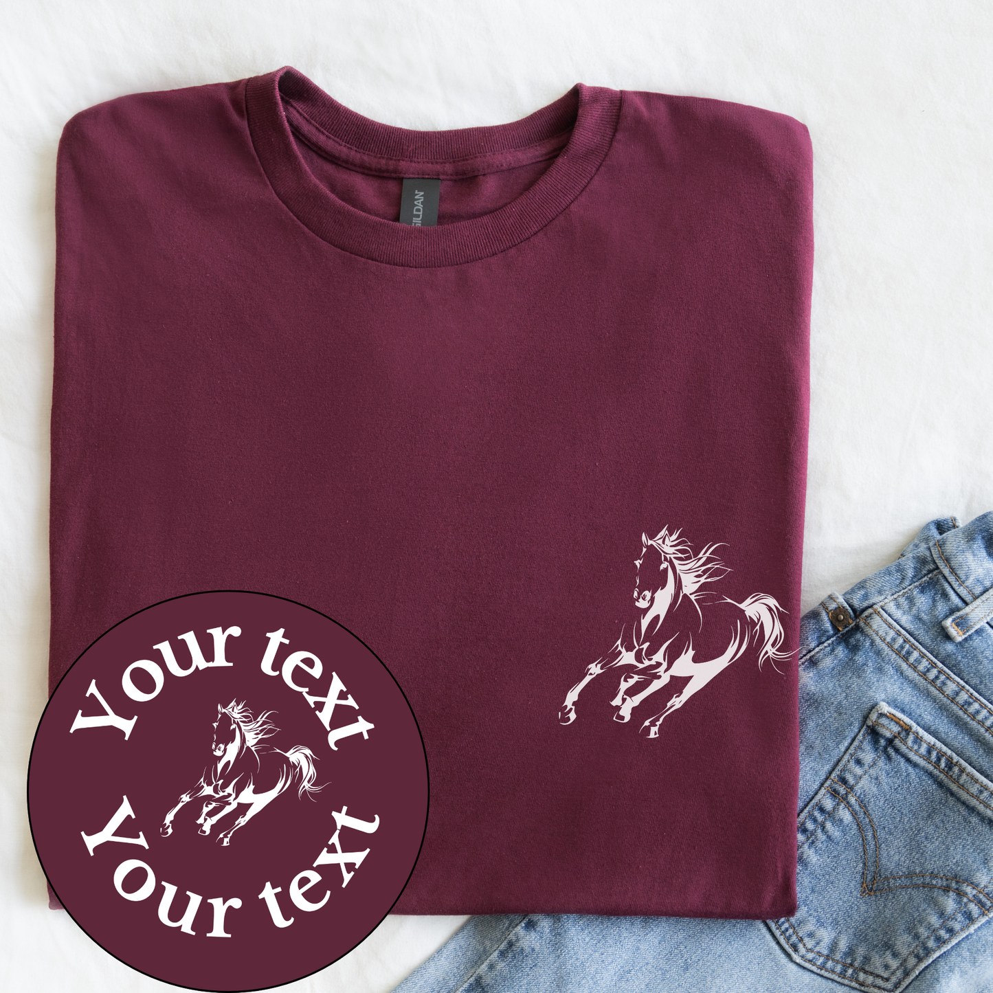 Custom Horse Tee | Personalized Products | T-Shirt