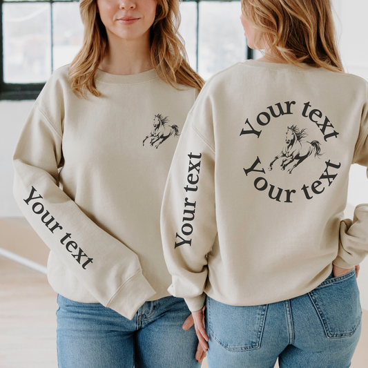 Custom Horse Sweatshirt | Personalized Products | Sweatshirt