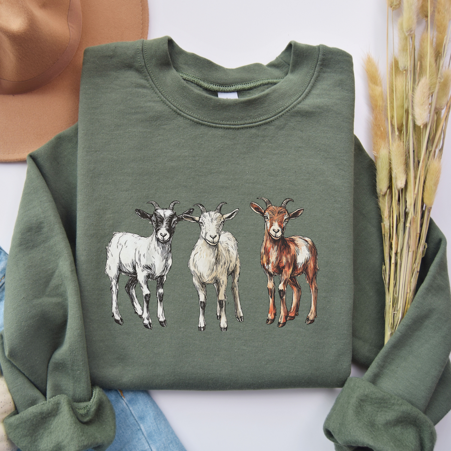 Goats Sweatshirt | Famous Trios | Unisex