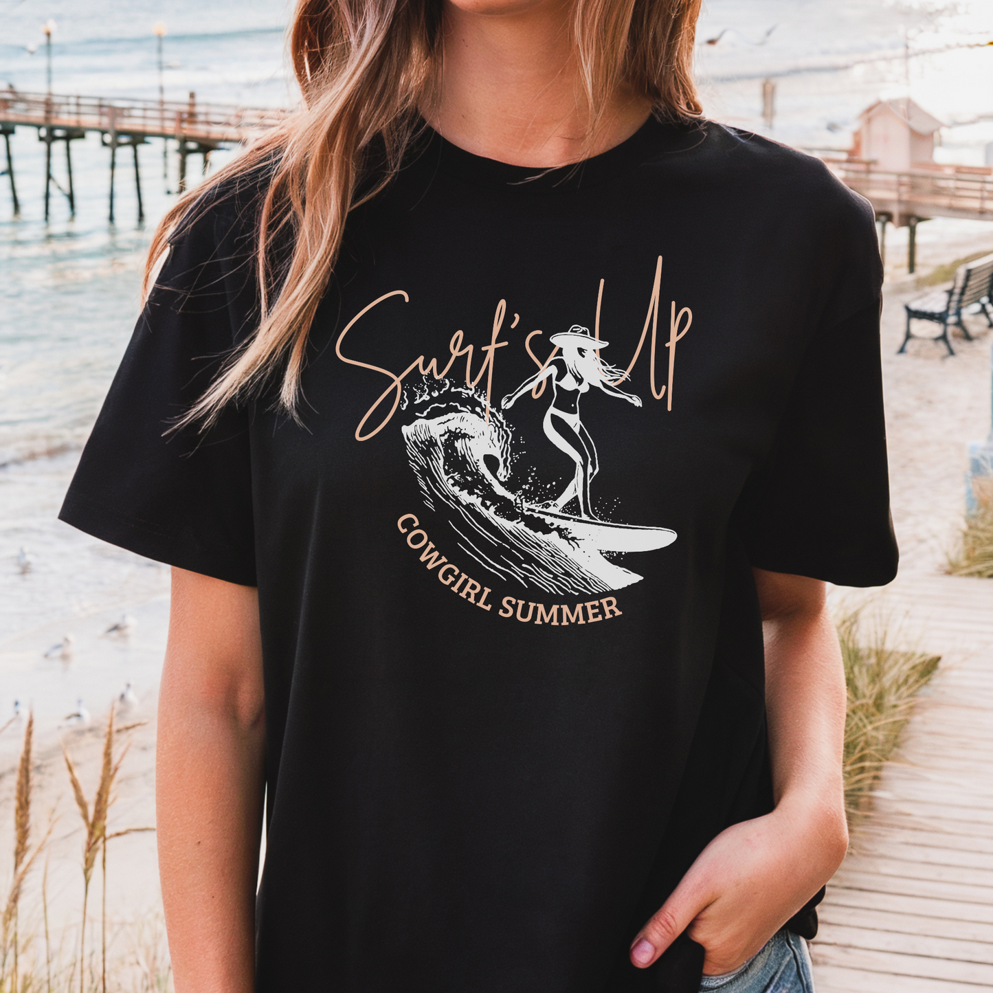 Surf's Up! | T-shirt | Cowgirl Summer