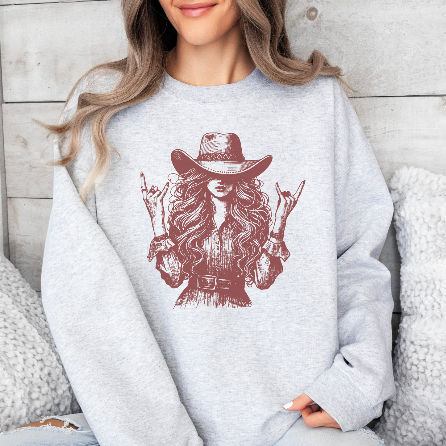 Cowgirl Sweatshirt | Vintage Cowgirl | Sweatshirt