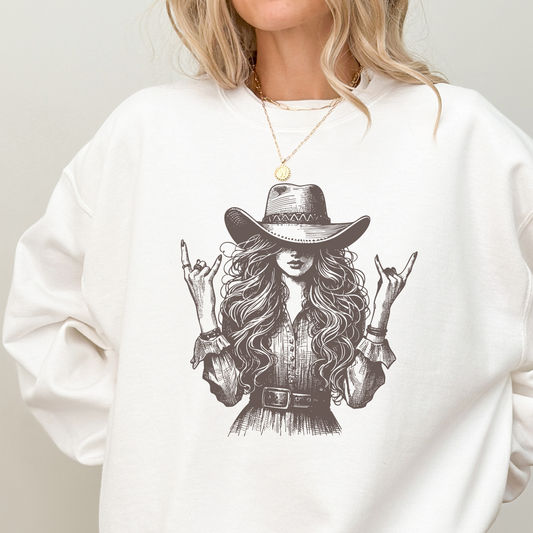 Cowgirl Sweatshirt | Vintage Cowgirl | Sweatshirt