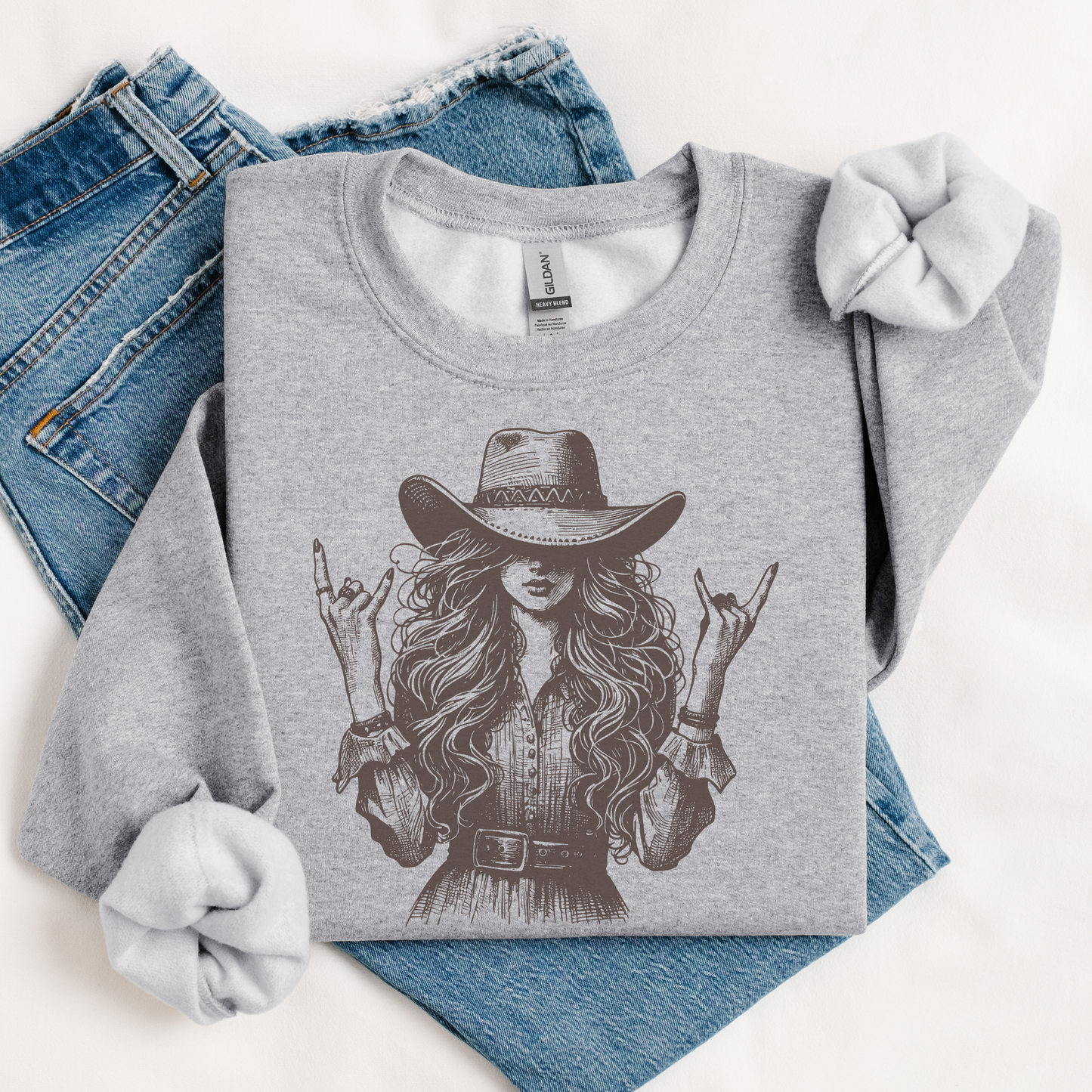 Cowgirl Sweatshirt | Vintage Cowgirl | Sweatshirt