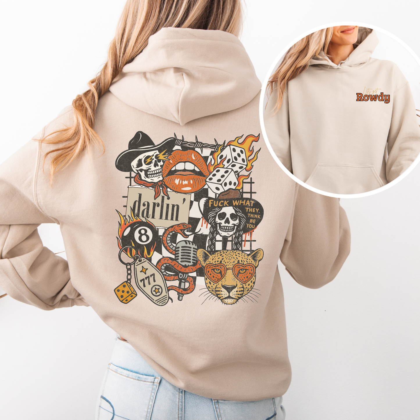 Lets get Rowdy | Hoodie | Wild West Vibes