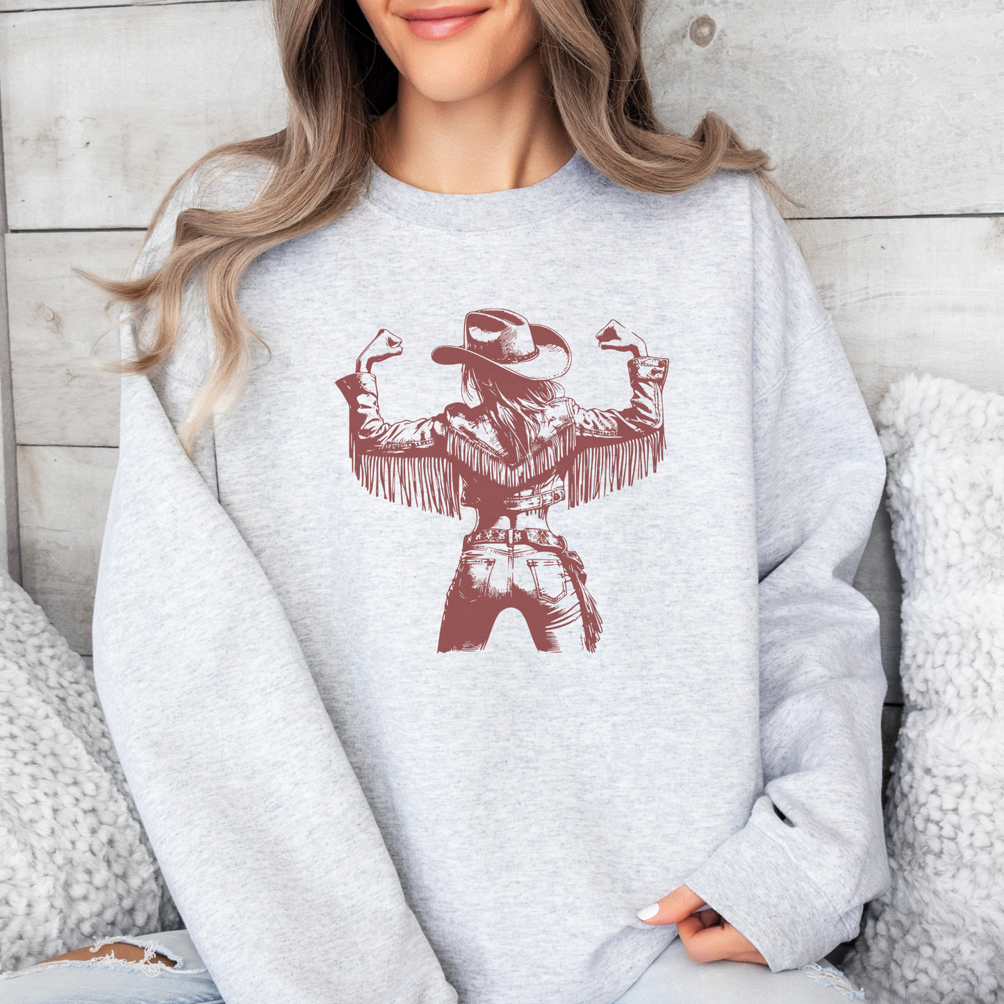 Strong Cowgirl Sweatshirt | Vintage Cowgirl | Sweatshirt