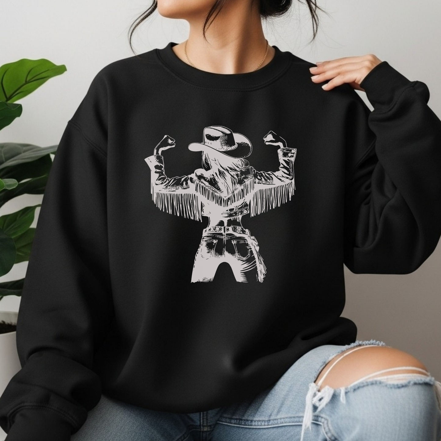 Strong Cowgirl Sweatshirt | Vintage Cowgirl | Sweatshirt