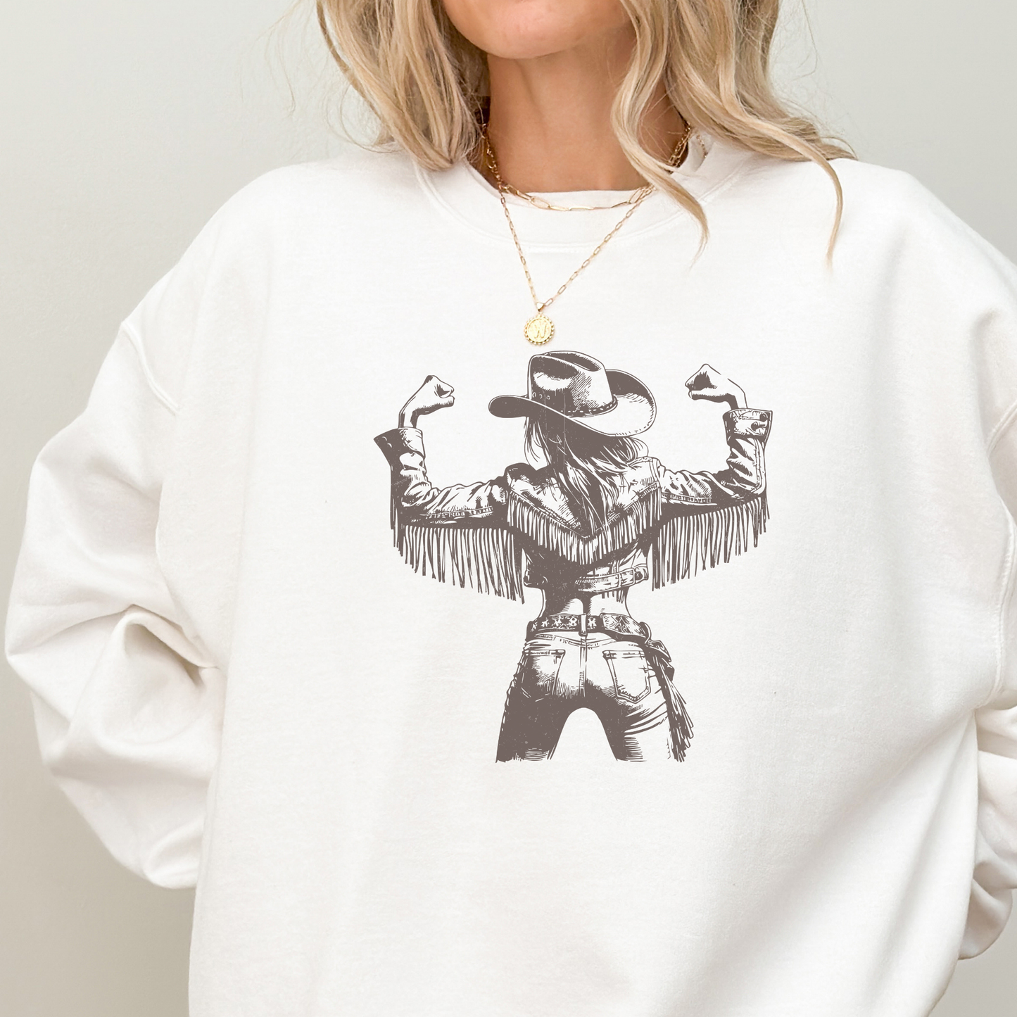 Strong Cowgirl Sweatshirt | Vintage Cowgirl | Sweatshirt