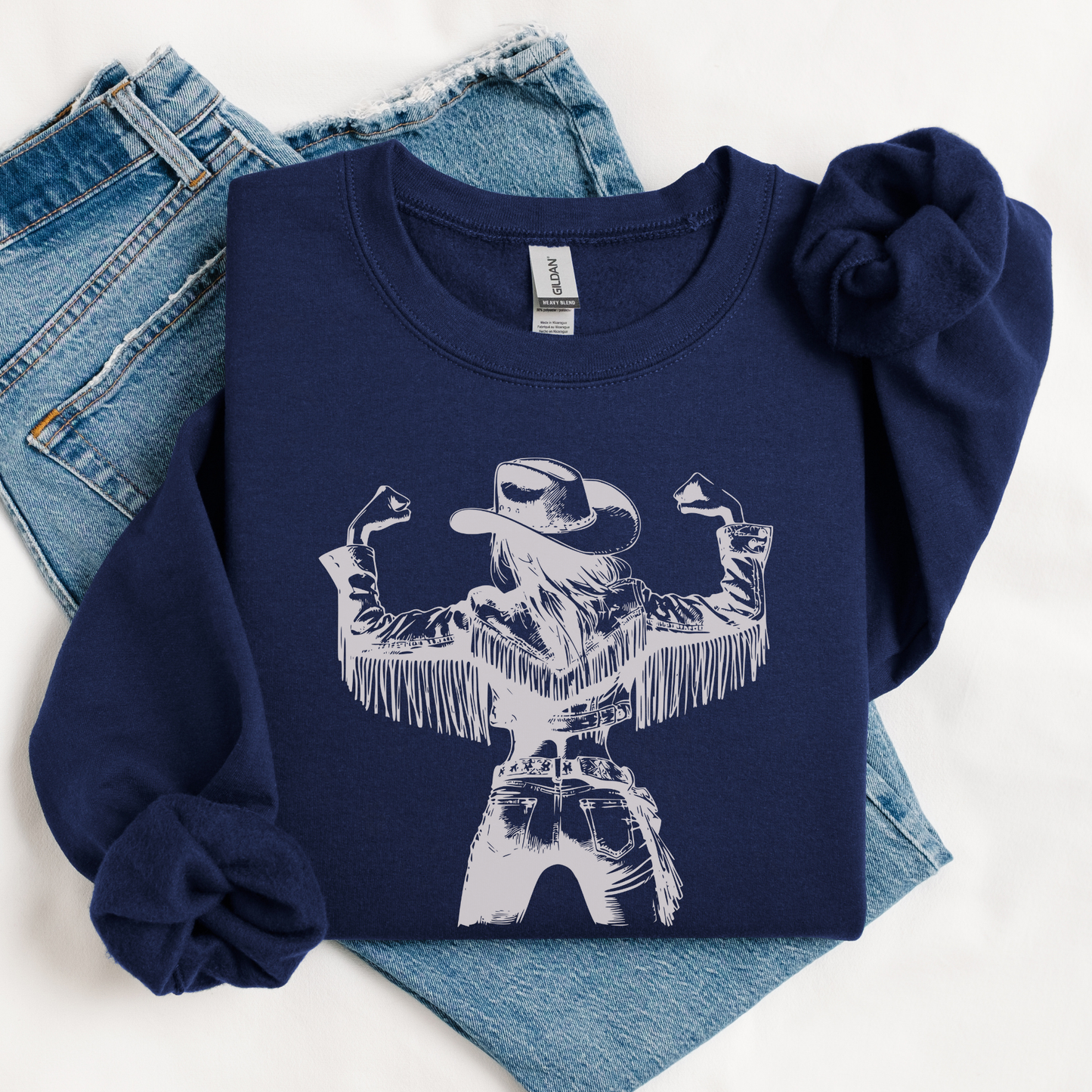 Strong Cowgirl Sweatshirt | Vintage Cowgirl | Sweatshirt