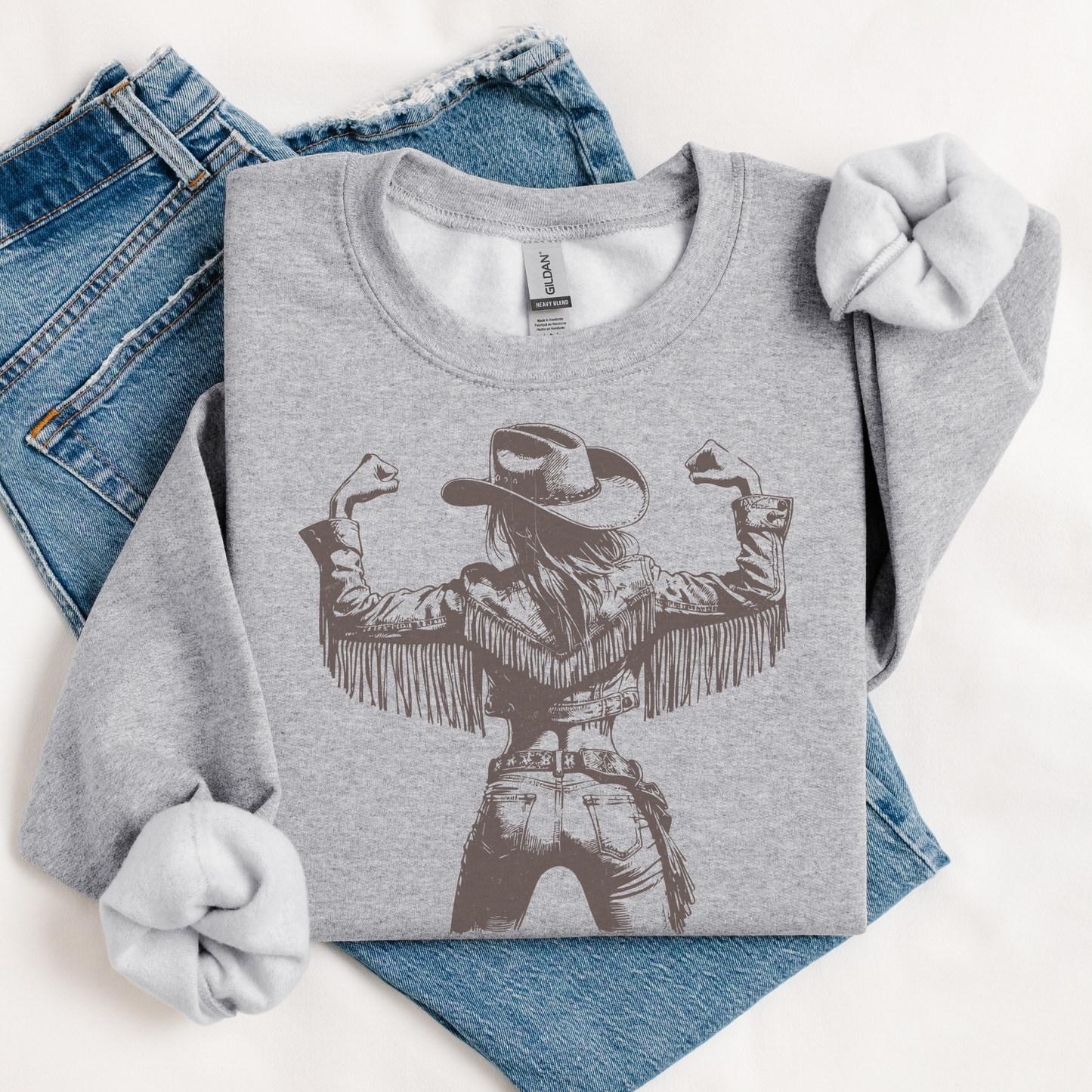 Strong Cowgirl Sweatshirt | Vintage Cowgirl | Sweatshirt