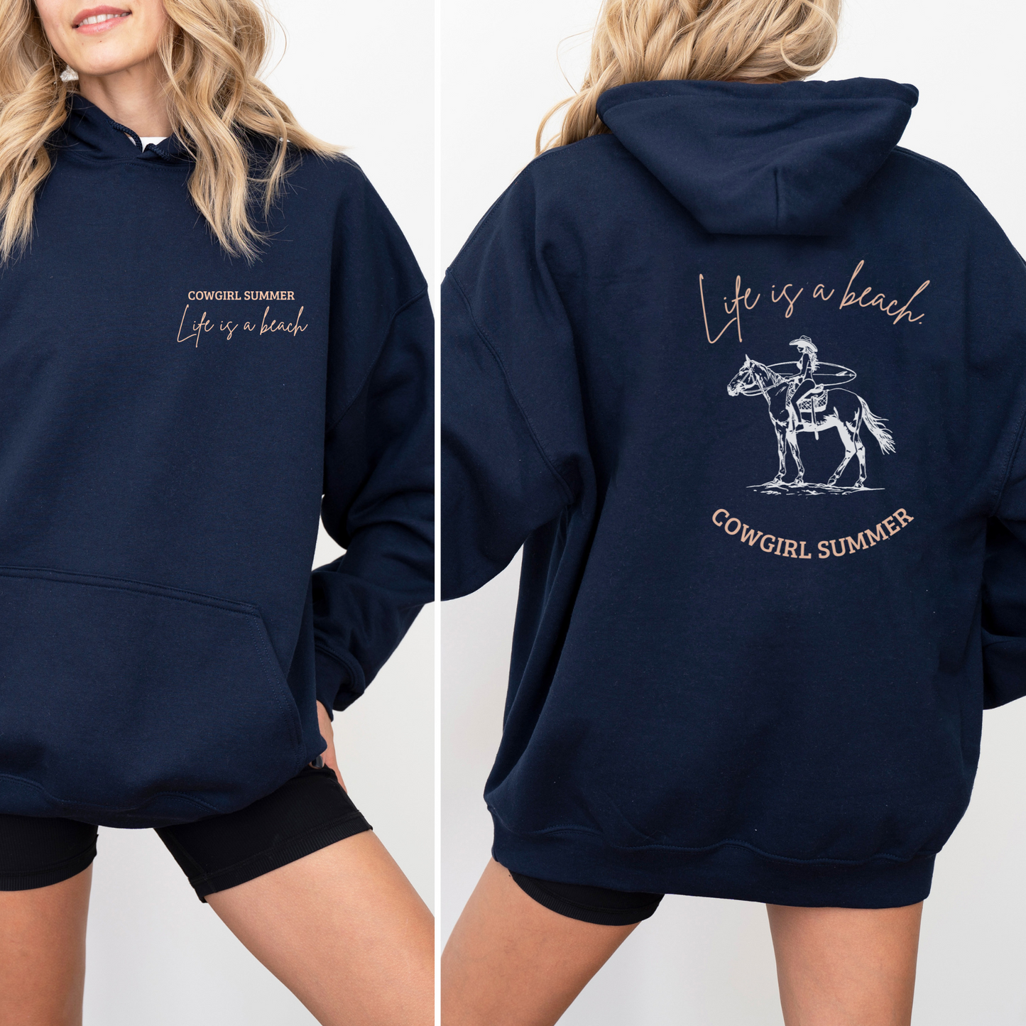 Life is a Beach | Hoodie | Cowgirl Summer