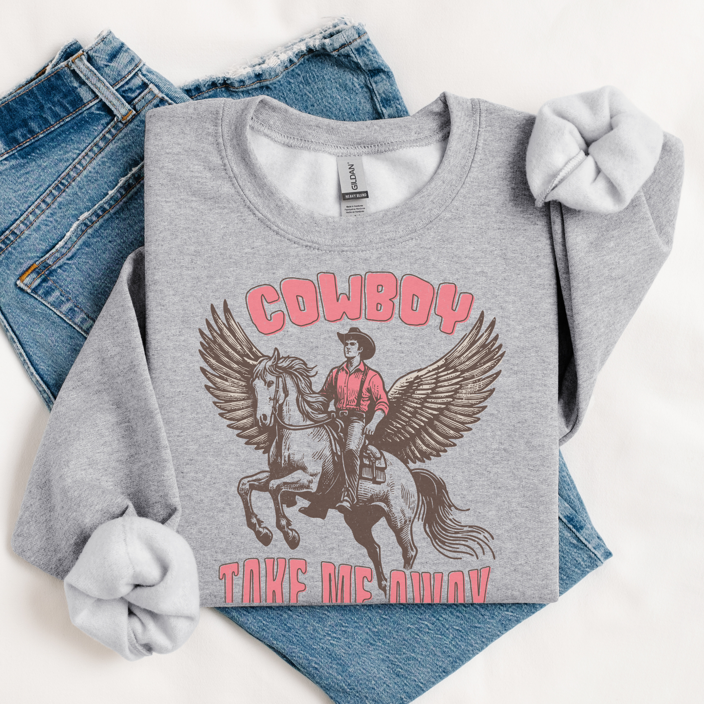 Cowboy, take me away | Vintage Cowgirl | Sweatshirt