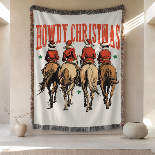 Woven Blanket | Howdy Christmas! | 50'' x 60''