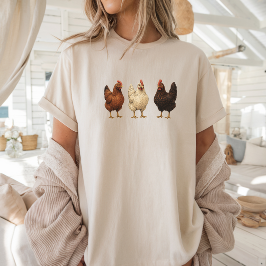 Chickens T-shirt | Famous Trios | Unisex