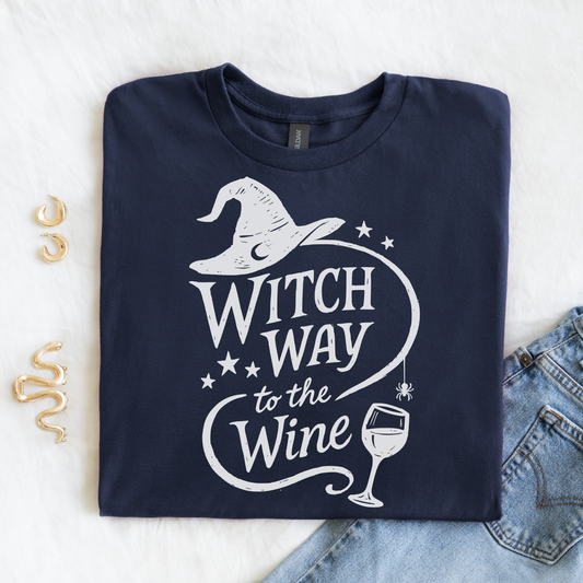 Witch way to the wine? | Halloween | T-shirt