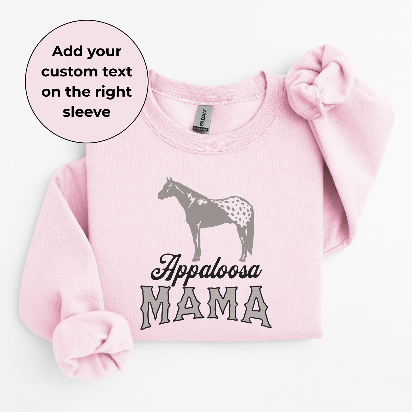 Custom Appaloosa Mama Sweater | Horse Breed Apparel | Sweatshirts