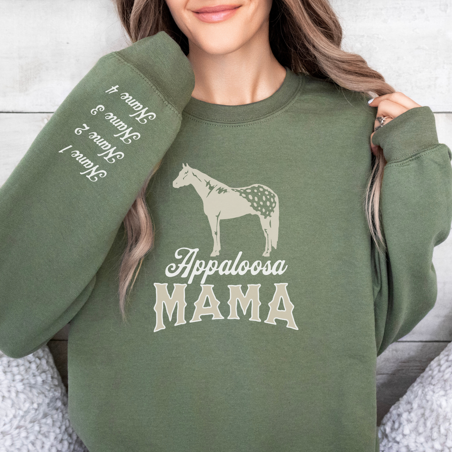 Custom Appaloosa Mama Sweater | Horse Breed Apparel | Sweatshirts