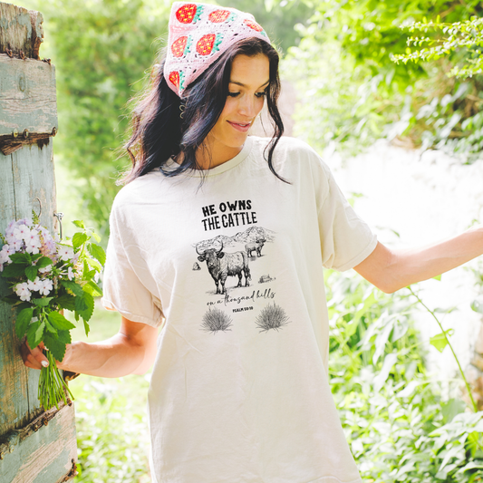 He Owns The Cattle | Local Farmer Support | Unisex T-shirt