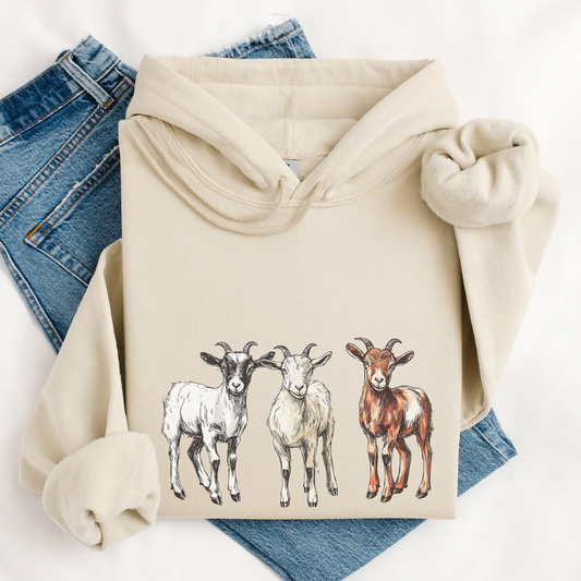 Goats Hoodie | Famous Trios | Unisex