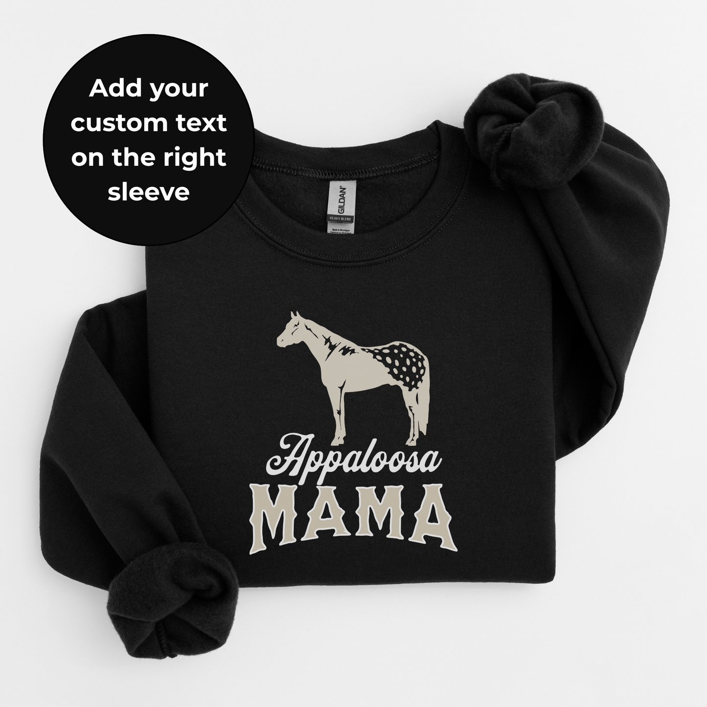 Custom Appaloosa Mama Sweater | Horse Breed Apparel | Sweatshirts
