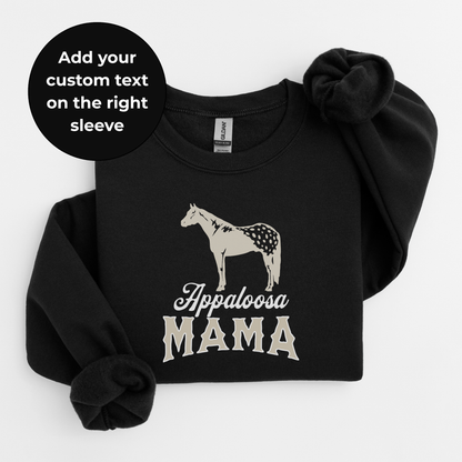 Custom Appaloosa Mama Sweater | Horse Breed Apparel | Sweatshirts