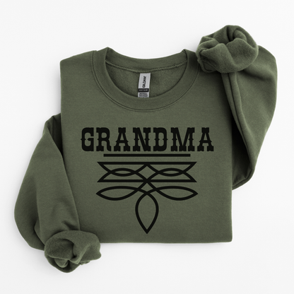 Grandma Sweater | Boot Stitch Text | Sweatshirt