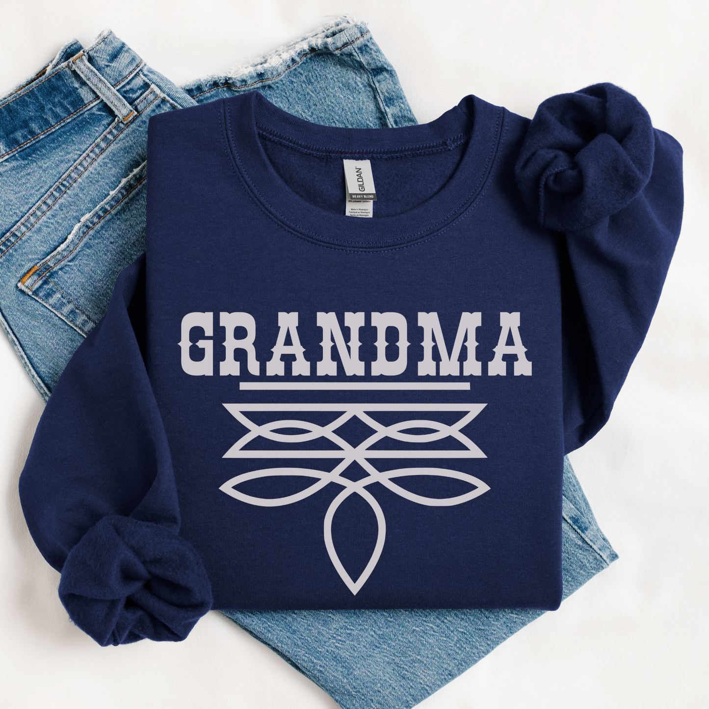 Grandma Sweater | Boot Stitch Text | Sweatshirt