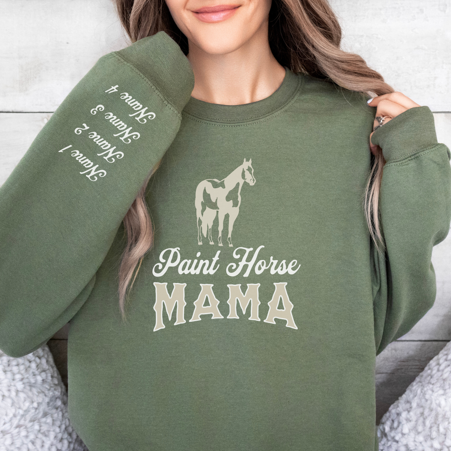 Custom Paint Horse Mama Sweater | Horse Breed Apparel | Sweatshirts