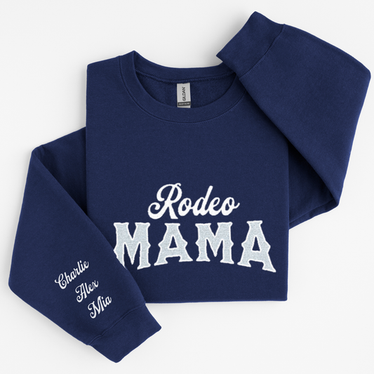 Custom Rodeo Mama Sweater | Embroidered | Sweatshirts