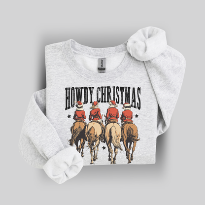 Howdy Christmas | Christmas Cowgirl | Sweatshirt