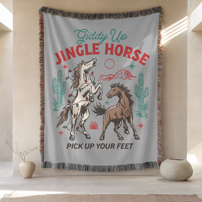 Woven Blanket | Jingle Horse | 50'' x 60''