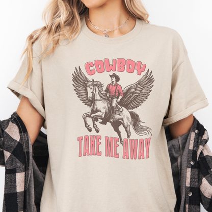 Cowboy, take me away | Vintage Cowgirl | T-shirt