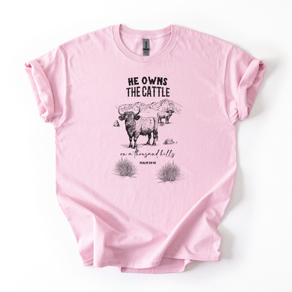 He Owns The Cattle | Local Farmer Support | Unisex T-shirt