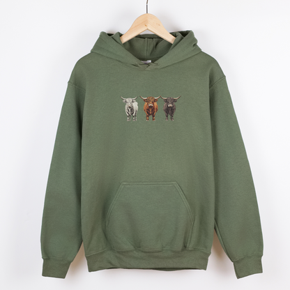 Highland Cows Hoodie | Famous Trios | Unisex