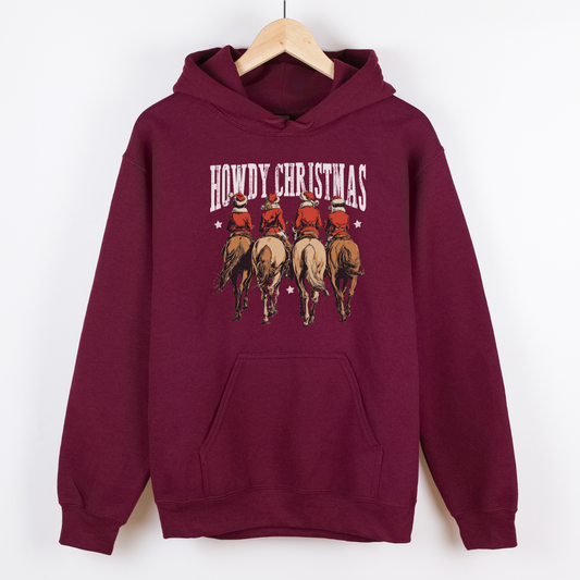 Howdy Christmas | Christmas Cowgirl | Hoodie
