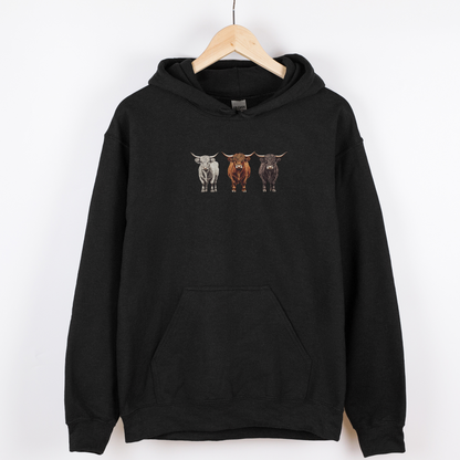 Highland Cows Hoodie | Famous Trios | Unisex